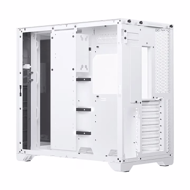 Magnium Gear NEO QUBE 2 Infinity Mirror White Mid-Tower Case, Dual HDD cage (removable), Triple SSD bracket, Velcro-tie cable management, Up to 9x 120 mm & 4x 140mm fan locations, 360 Radiator support, Up to 280mm wide E-ATX motherboard | MG-NE620QI_DWT02 thumbnail 6