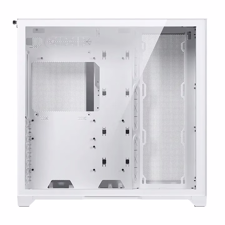 Magnium Gear NEO QUBE 2 Infinity Mirror White Mid-Tower Case, Dual HDD cage (removable), Triple SSD bracket, Velcro-tie cable management, Up to 9x 120 mm & 4x 140mm fan locations, 360 Radiator support, Up to 280mm wide E-ATX motherboard | MG-NE620QI_DWT02 thumbnail 9