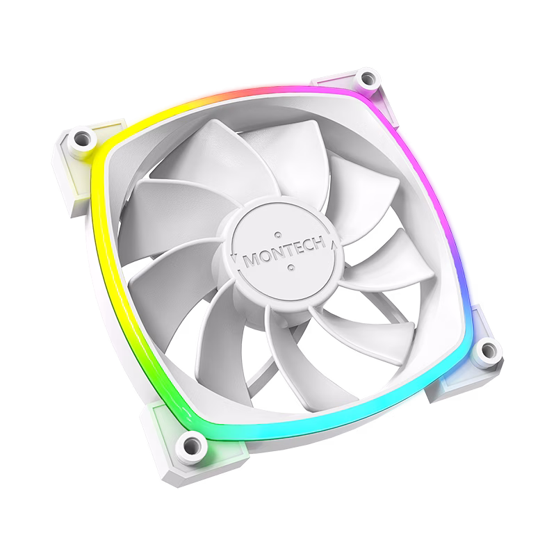 Montech RX 120 ARGB Reversed Fan 1600PWM White | RX120 PWM WHITE thumbnail 4