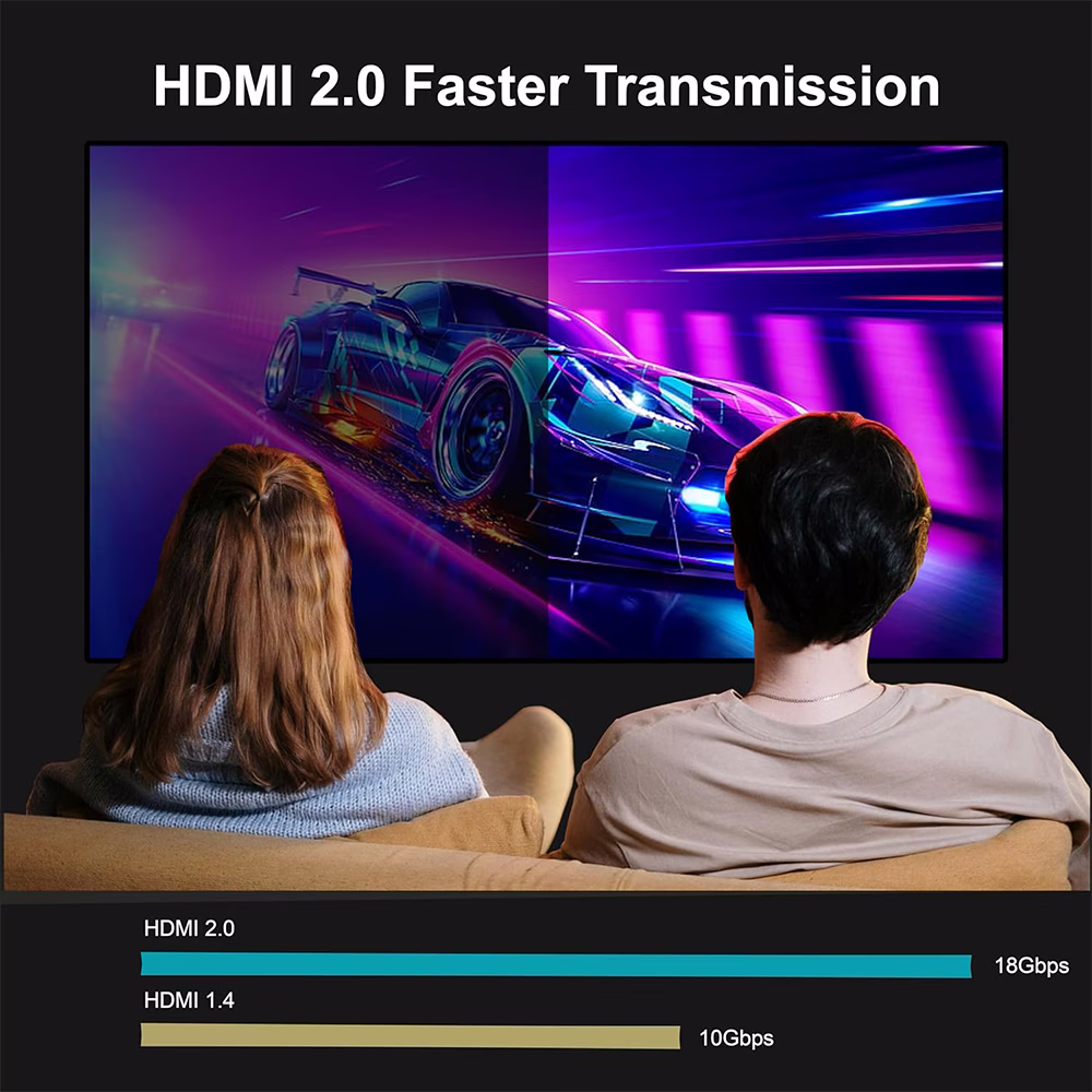 Mowsil HDMI 4K 60Hz 2.0 Cable 15Mtr, HDMI Version 2.0V, Pure Copper Conductor, 4K @ 60HZ, 18Gb/S, OD 9 MM, Aluminum head with filter, 24K Gold plated Connector, Laptop, X BOX, Monitor, Projector, HD TV & Box, Blu Ray Player | MOHD215 thumbnail 3