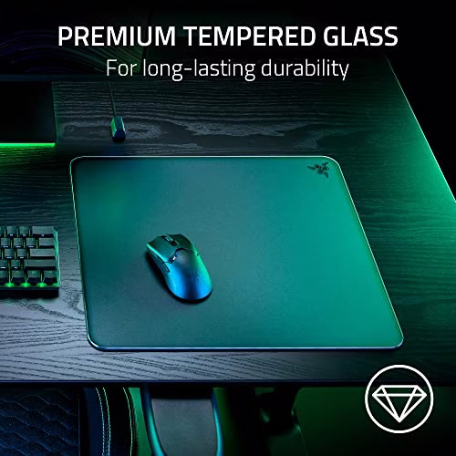 Razer Atlas  Black Tempered Glass Gaming Mouse Mat, Premium Tempered Glass, Ultra-Smooth Surface, Micro-Etched Surface | RZ02-04890100-R3M1 thumbnail 4