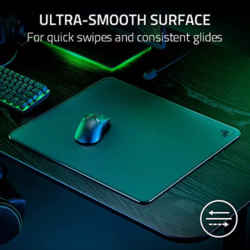 Razer Atlas  Black Tempered Glass Gaming Mouse Mat, Premium Tempered Glass, Ultra-Smooth Surface, Micro-Etched Surface | RZ02-04890100-R3M1 image