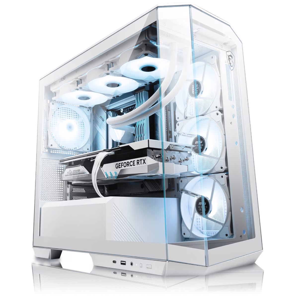 MSI Powered Ultimate Gaming PC, Core I7-14700K, 32GB RAM, RTX 4080 SUPER 16GB GPU, and 1TB 990 Pro, 850W image