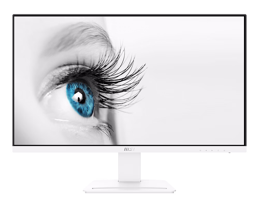 MSI Pro MP273AW, 27", 1920 x 1080 (FHD), IPS, 100Hz, TUV Certified Eyesight Protection, 4ms, Displayport, HDMI, Tilt, White MSI 27 INCH WHITE MONITOR thumbnail 3