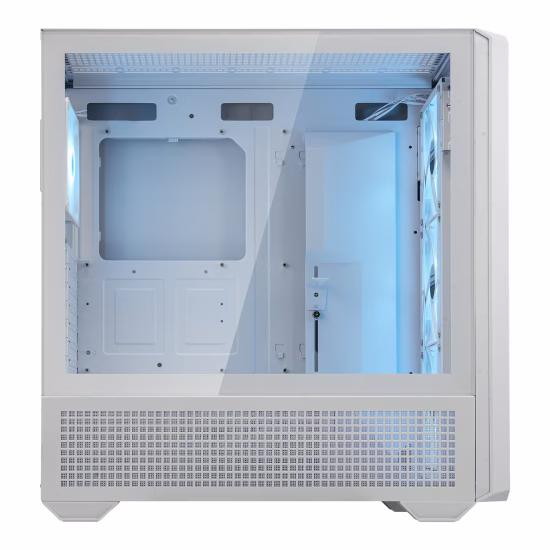 Cougar MX600 RGB ATX Full Tower PC Case, Up to 360MM Radiator, 4xARGB Pre-Installed Fans, USB-C Gen2x1, USB 3.0x2, Audio, RGB Button, White | 3857C90.0002 thumbnail 5