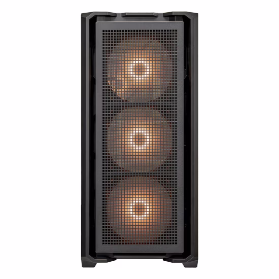 Cougar MX600 RGB ATX Full Tower PC Case, Up to 360MM Radiator, 4xARGB Pre-Installed Fans, USB-C Gen2x1, USB 3.0x2, Audio, RGB Button, Black | 3857C90.0001 thumbnail 2