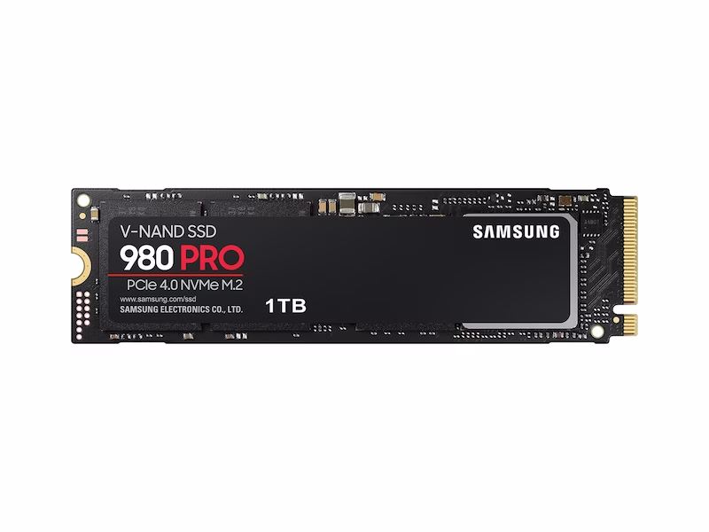 SAMSUNG 980 PRO PCIE 4.0 NVME M.2 1TB SSD 7000MB/S  mn-mz-v8p1to -MZ-V8P1TOBW /8806090295546 thumbnail 3
