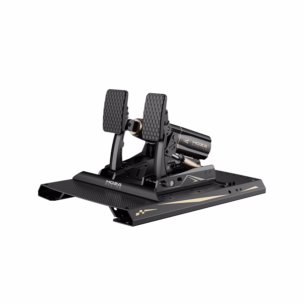 MOZA RS082 mBooster Active Pedal Set Includes CRP2 Throttle & Plates, Intelligent Force Feedback, Dual 200KG Load Cells thumbnail 4