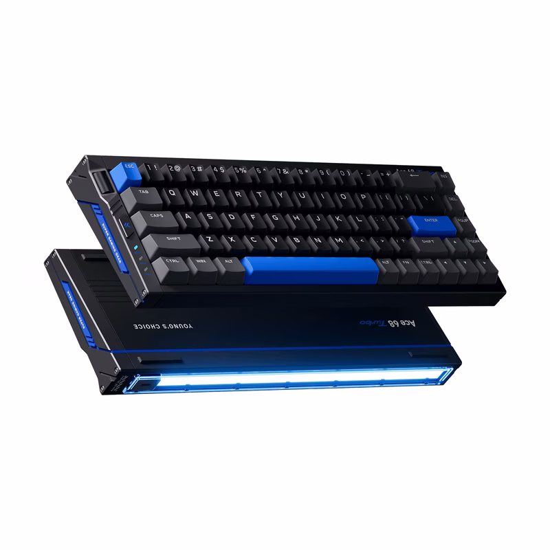 MCHOSE Ace 68 Turbo Full-Aluminum Esports Keyboard, 16kHz Polling, Mount Tai Magnetic GT Switches, & 0.06ms Latency, Cyber Black | MC-Ace68Turbo-5 thumbnail 3