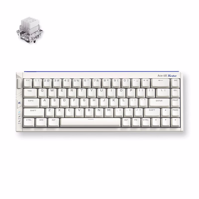 MCHOSE Ace 68 Turbo Full-Aluminum Esports Keyboard, 16kHz Polling, Mount Tai Magnetic GT Switches, & 0.06ms Latency, Nova White | MC-Ace68Turbo-6 thumbnail 2