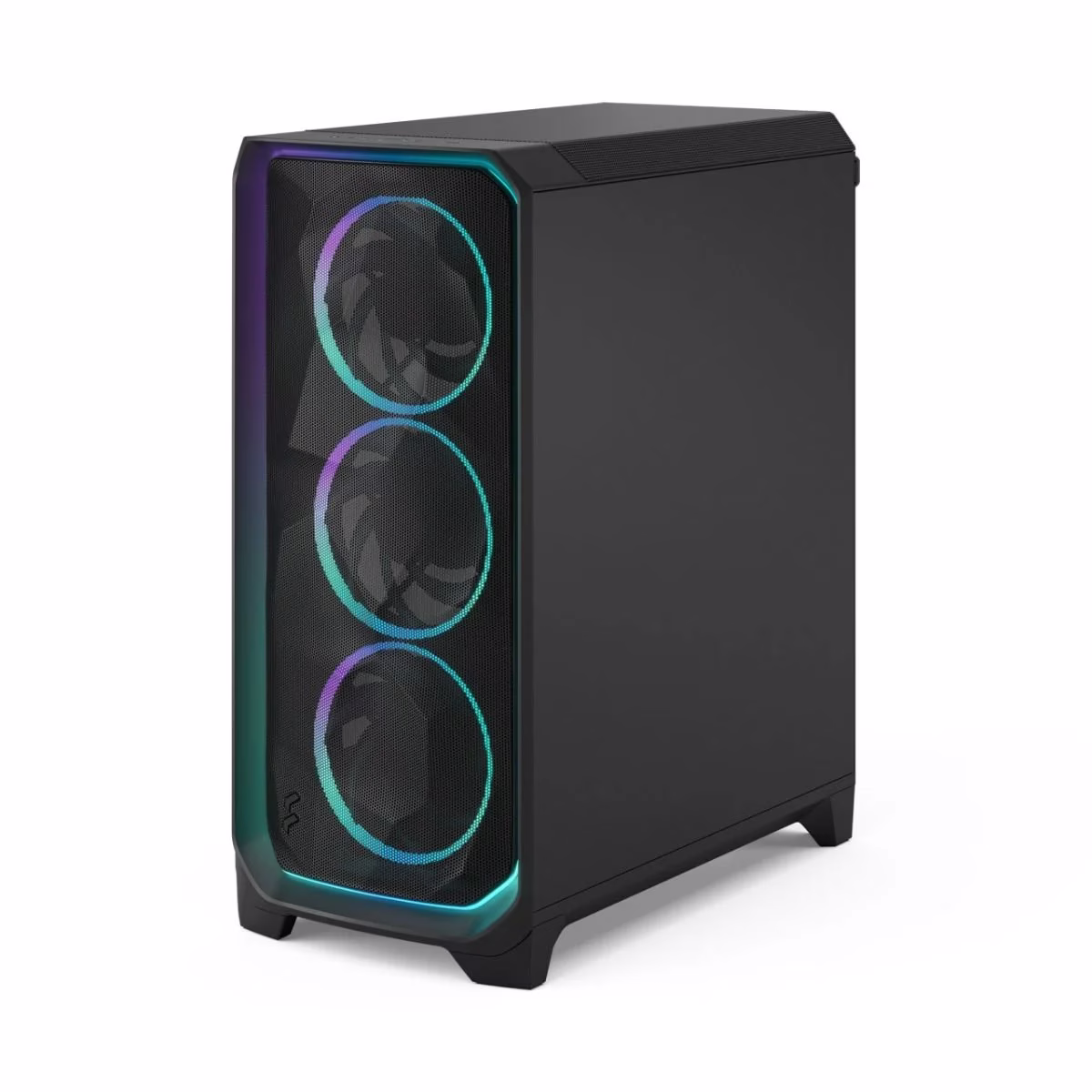 Fractal Meshify 3 Ambience Pro RGB Black TG Light Tint Computer Case, 3x Pre-installed Fans, Supports Motherboard upto E-ATX, Radiator Upto 280/360 mm, Type-C 20 Gbps, USB 5 Gbps, Tool-less Side Panels | FD-C-MES3A-03 thumbnail 4