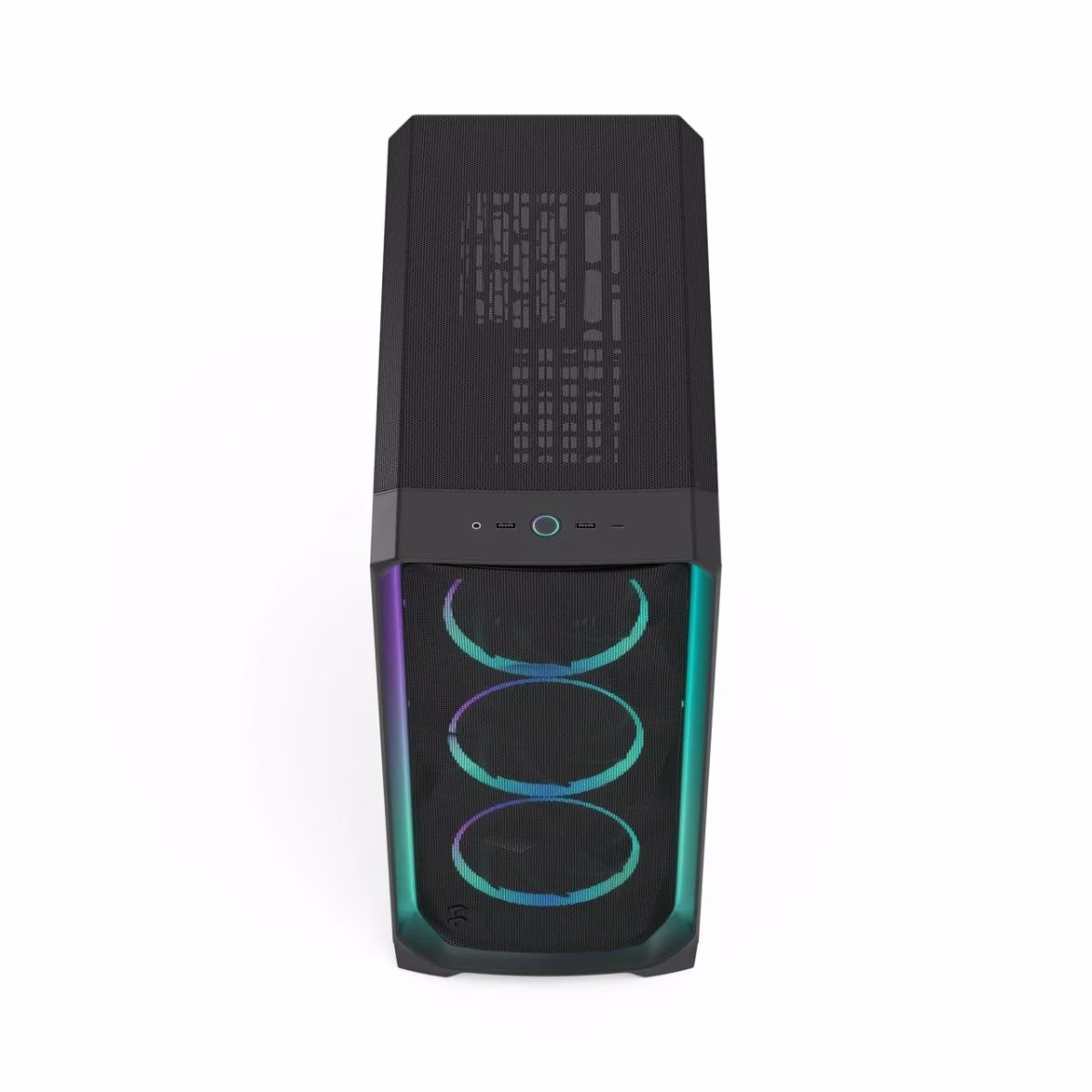 Fractal Meshify 3 Ambience Pro RGB Black TG Light Tint Computer Case, 3x Pre-installed Fans, Supports Motherboard upto E-ATX, Radiator Upto 280/360 mm, Type-C 20 Gbps, USB 5 Gbps, Tool-less Side Panels | FD-C-MES3A-03 thumbnail 3