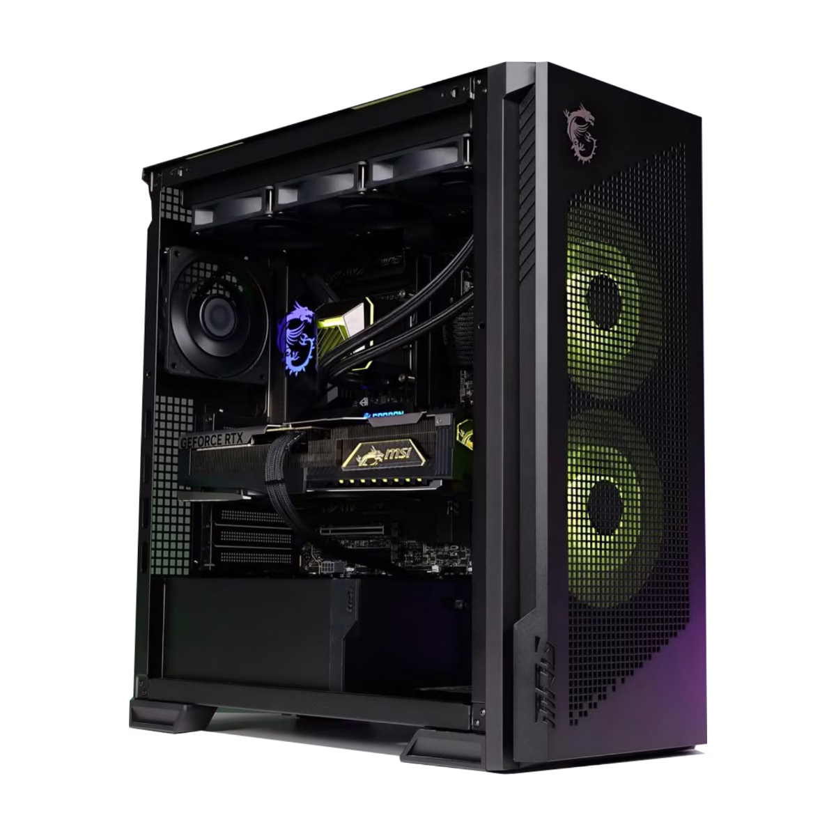 High-Performance Gaming & Workstation PC Powered by MSI: Intel Core Ultra 9 285K + MSI Gaming Trio RTX 5070 Ti OC 16GB GDDR7, 32GB DDR5 6000MHz RGB, 1TB NVMe SSD, 360mm ARGB AIO, 850W Gold PCIe Gen5 PSU, WiFi 7, MSI MPG Gungnir 300R Airflow – Buy Online
