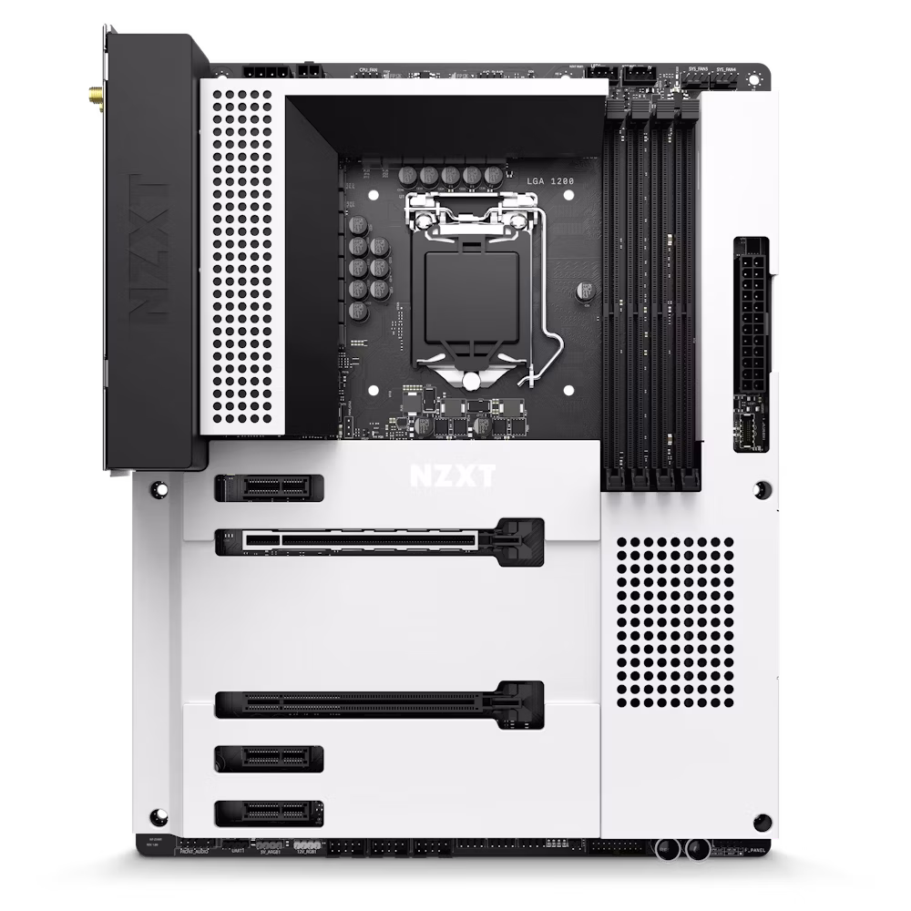 NZXT, N7 Z590 Intel Z590 gaming ATX motherboard, with Wi-Fi and CAM features,  DDR4, Digital RGB, Digital fan control, Wifi 6E, Bluetooth V5.2, Multi-GPU support, Integrated rear I/O shield | N7-Z590XT-W1 thumbnail 4