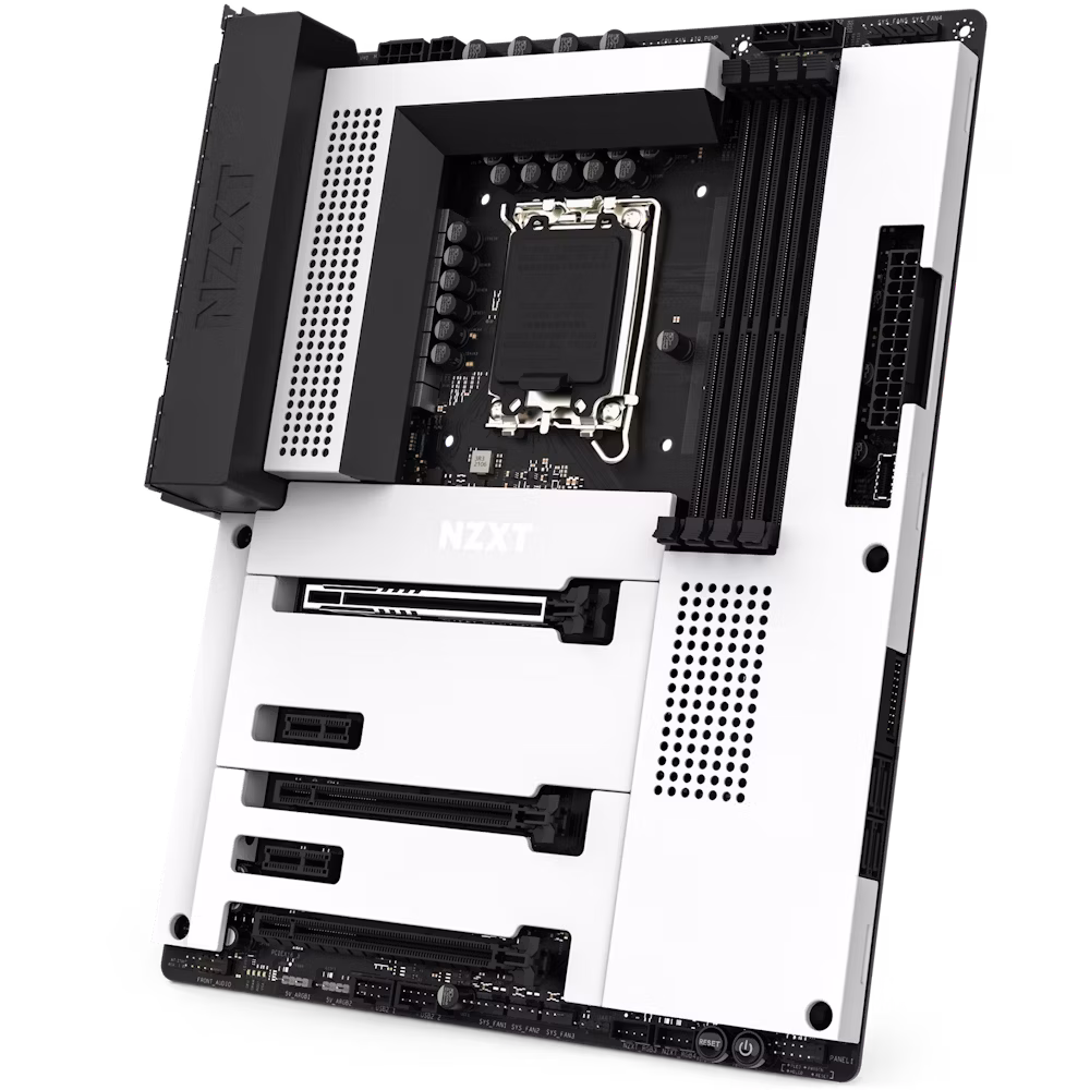 NZXT N7 Z790 Intel Z790 ATX DDR5 Motherboard, LGA 1700, 4x DIMM Slots, Max Memory 192GB DDR5, PCIe 5.0, M.2, RTL8125BG 2.5G LAN, ALC1220 Codec, Wi-Fi 6E, Bluetooth | N7-Z79XT-W1 thumbnail 2