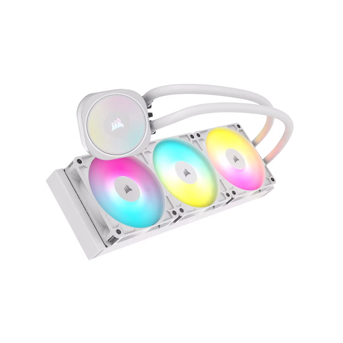Corsair NAUTILUS 360 RS ARGB Liquid CPU Cooler, LGA 1851, 1700, and AMD AM5, AM4, Low-noise cooling, White | CW-9060095-WW image