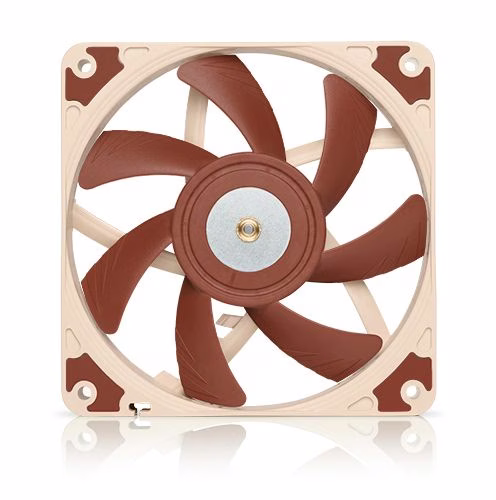 Noctua NF-A12x15 PWM, Premium Quiet Slim Fan, 4-Pin (120x15mm, Brown), 15mm slim design,  Metal-reinforced motor hub, Stepped Inlet Design, AAO frame thumbnail 3