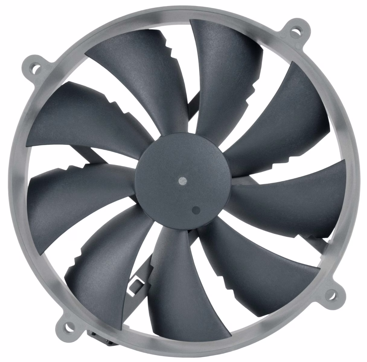 Noctua NF-P14r Redux-1500 PWM 140x140x25mm, Round frame, 4-pin PWM, 1500rpm,  Round 140mm frame with 120mm mounting holes, Pressure-optimised Nine-Blade Design, Vortex-Control Notches, Custom-designed PWM IC with SCD, Stops at 0% PWM, SSO-Bearing thumbnail 2