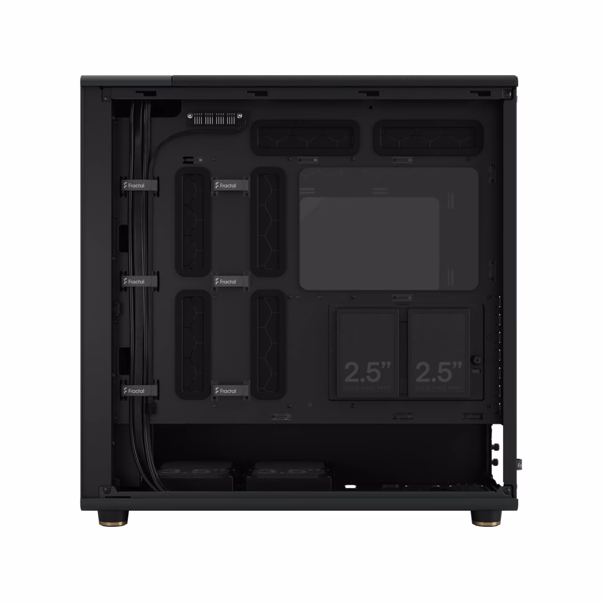 Fractal North XL Charcoal Black TG Dark Tint Gaming Case, 3x Pre Installed 140 Mm Fan, 4x Drive Mounts, 7x Expansion Slots, Motherboard Supports Upto E-ATX | FD-C-NOR1X-02 thumbnail 14