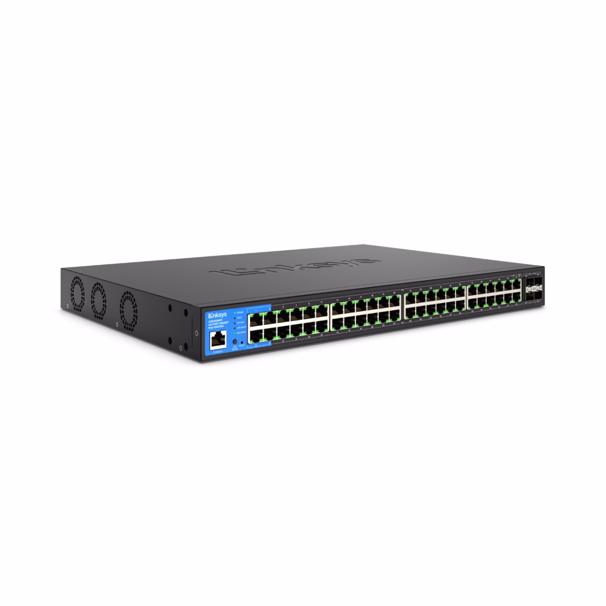 Linksys LGS352C-EU Business Switch: 48 Port 48-Port Managed Gigabit Ethernet Switch with 4 10G SFP+ Uplinks, Advanced Network Security and QoS, TAA Compliant thumbnail 7