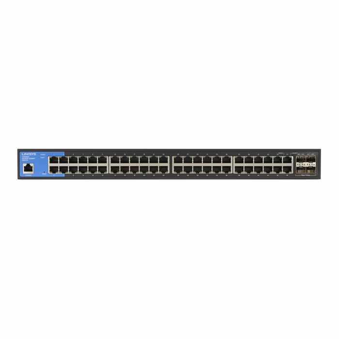 Linksys LGS352C-EU Business Switch: 48 Port 48-Port Managed Gigabit Ethernet Switch with 4 10G SFP+ Uplinks, Advanced Network Security and QoS, TAA Compliant thumbnail 5