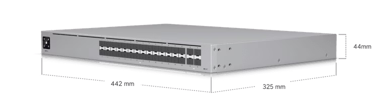 Unifi Hi-Capacity Aggregation USW-Pro-Aggregation 32-port, Layer 3 switch made for high-capacity 10G SFP+ and 25G SFP28 connections. thumbnail 3