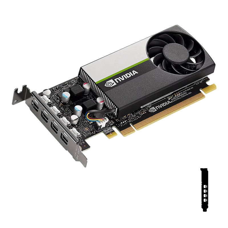 PNY NVIDIA Quadro T1000 Graphics Card, 8GB GDDR6 128-bit Memory, 896 CUDA Cores, 2.50 TFLOPS Peak FP32 Performance, 160 GB/s Mmeory Speed, PCI Express 3.0 x16, 4x mDP, Active Fansink | VCNT1000-8GB-SB thumbnail 5