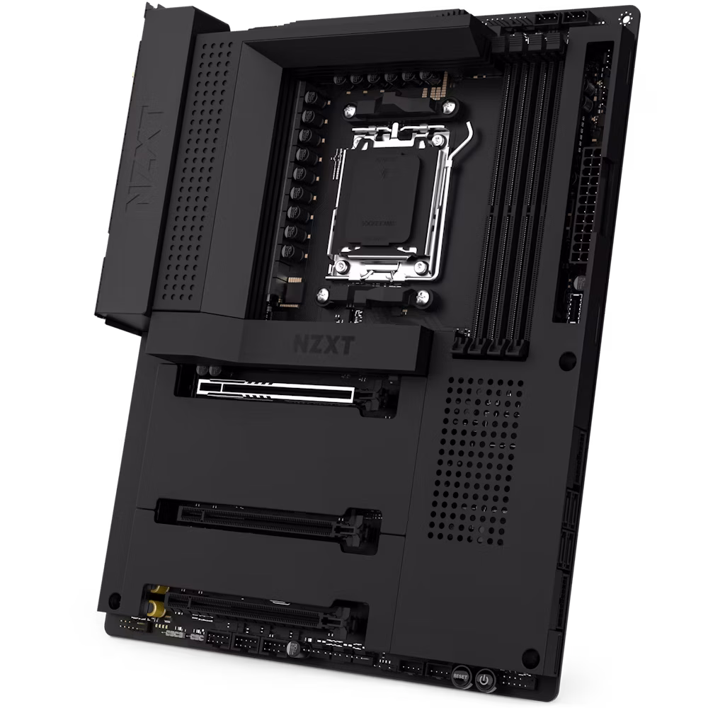 NZXT AMD B650E N7 AM5 ATX Motherboard, AMD B650 Chipset, 4x DDR5 DIMM, Max 128GB Memory, 3x M.2, 4x SATA, PCIe 5.0 ??16, AMD RDNA 2 Graphics, 1x HDMI, 2.5G LAN, USB 2.0x2 USB Type-C, Black | N7-B65XT-B1 thumbnail 3