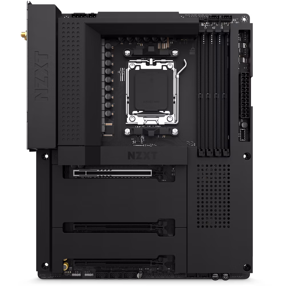 NZXT AMD B650E N7 AM5 ATX Motherboard, AMD B650 Chipset, 4x DDR5 DIMM, Max 128GB Memory, 3x M.2, 4x SATA, PCIe 5.0 ??16, AMD RDNA 2 Graphics, 1x HDMI, 2.5G LAN, USB 2.0x2 USB Type-C, Black | N7-B65XT-B1 thumbnail 4
