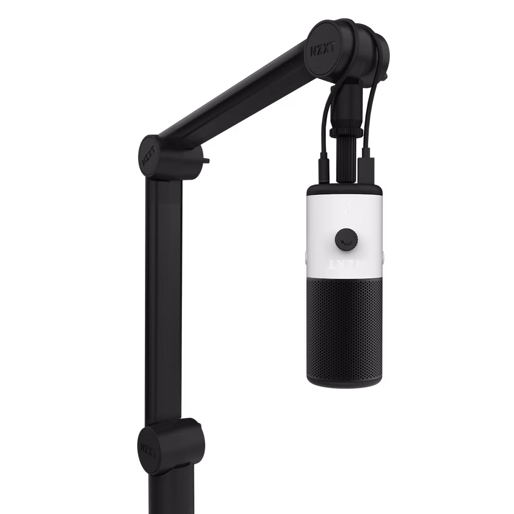 NZXT Boom Arm Mini Compact Low Noise Mini Microphone Boom Arm, Plastic (PA) + metal (Al and Iron), Concealed Cable Management | AP-BOOMS-B1  thumbnail 4