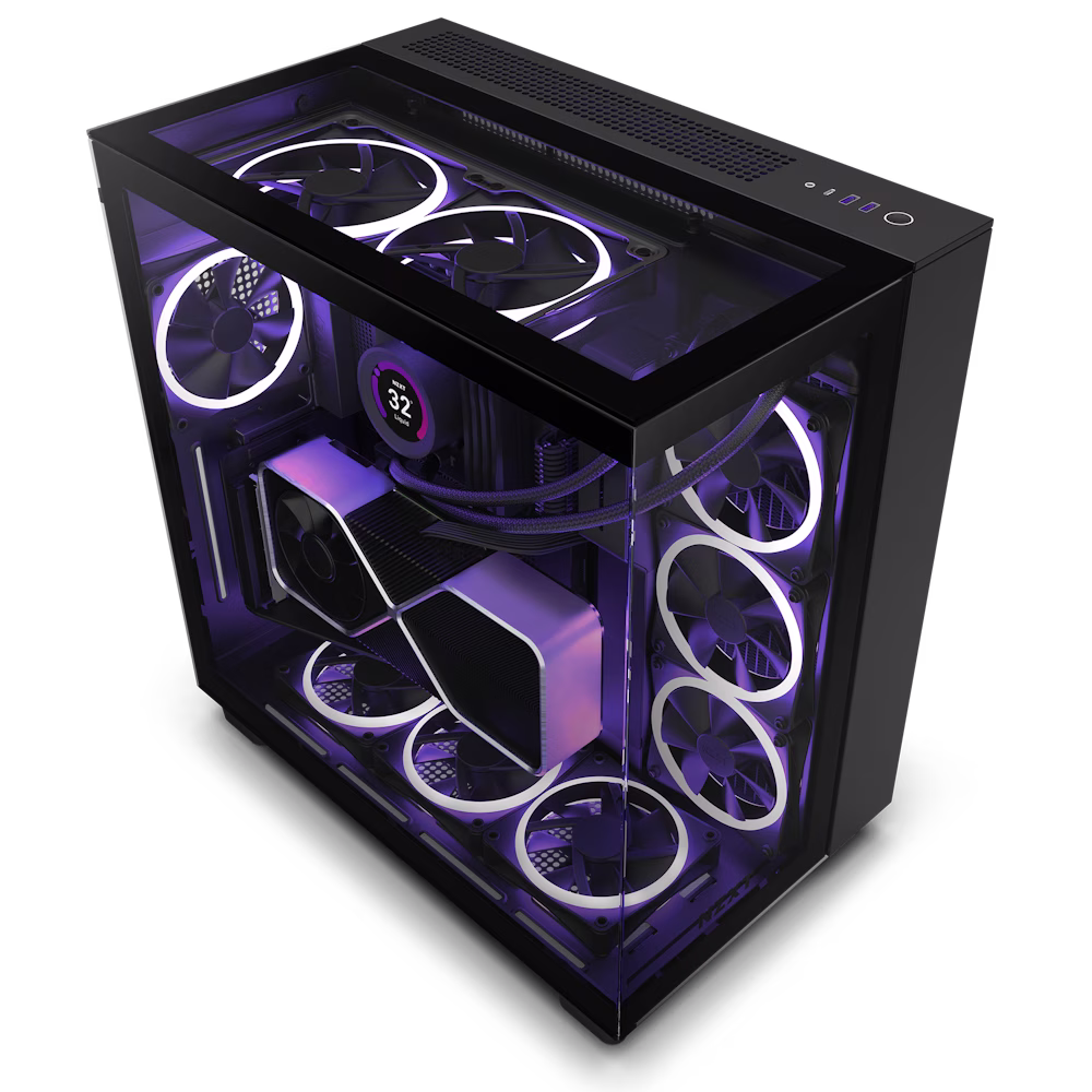 Nanotech 4080 super H9 Elite Gaming PC Intel Core I9 13900KS, ASUS RTX 4080 Super 16GB GDDR6X, 64GB DDR5 6400MHz RAM, 2TB NVME M.2 SSD, NZXT 1000W, KRAKEN ELITE AIO Liquid Cooler, Windows 11 Home thumbnail 2