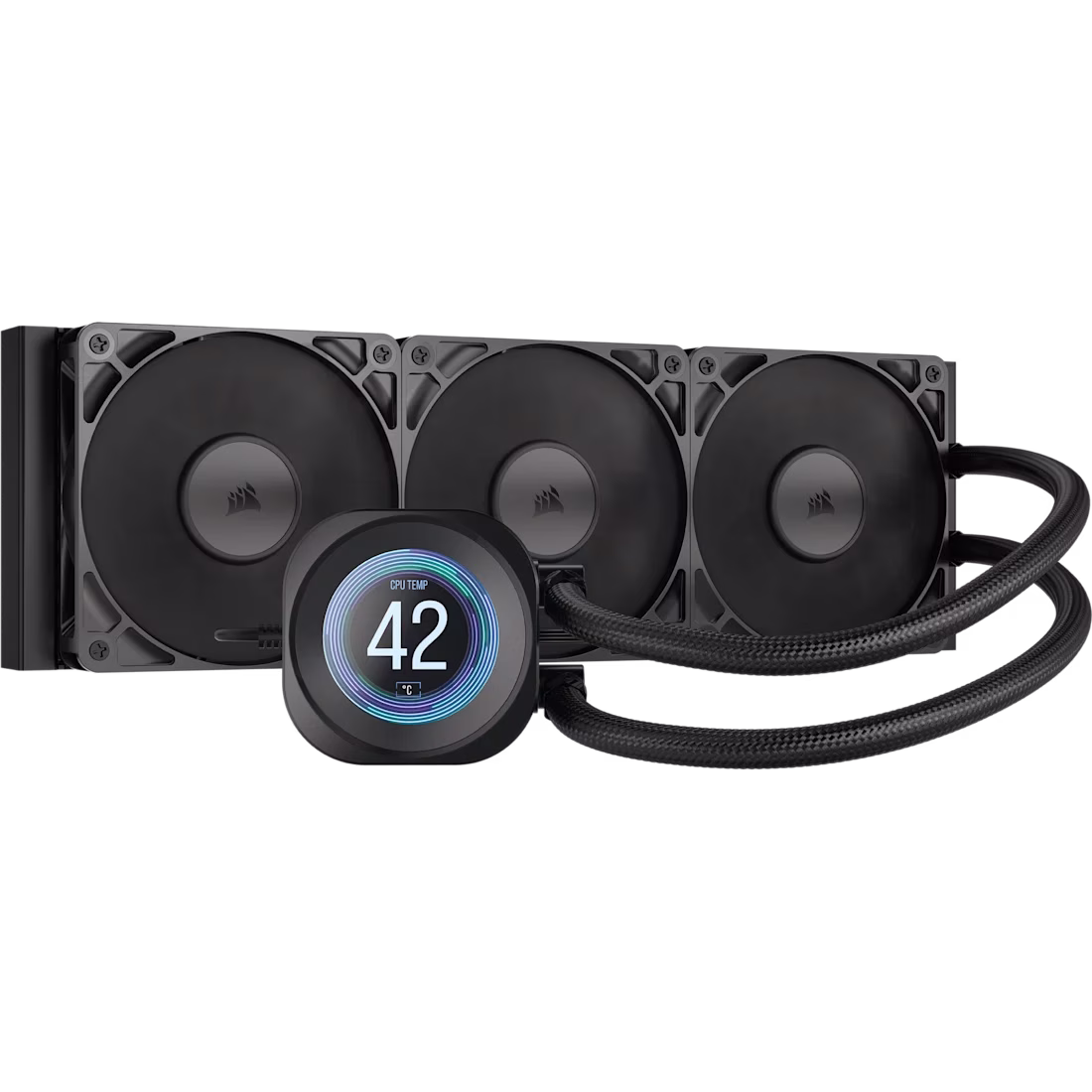 CORSAIR NAUTILUS 360 RS LCD Liquid Non RGB CPU Cooler, 2.1" IPS Display, 3x Non-RGB RS120 Fans, Intel LGA 1851/1700 & AMD AM5 | CW-9061033-WW – Buy Online