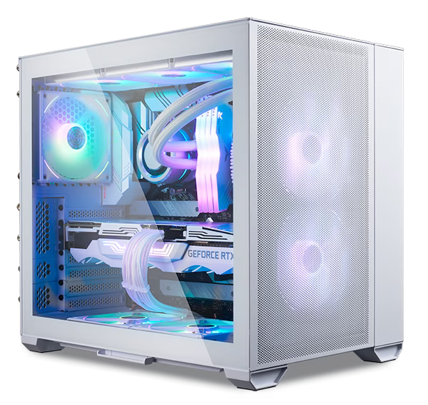 Lian Li O11 Air Mini ATX Mini Tower Computer Case, Tempered Glass, Radiator Support Up to 280mm, 5/7 Expansion Slots, Front 2x140mm PWM Fan, Aluminum Panel, White | G99-O11AMW.00 thumbnail 5