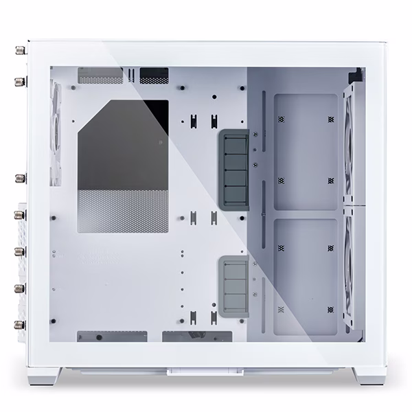 Lian Li O11 Air Mini ATX Mini Tower Computer Case, Tempered Glass, Radiator Support Up to 280mm, 5/7 Expansion Slots, Front 2x140mm PWM Fan, Aluminum Panel, White | G99-O11AMW.00 thumbnail 4