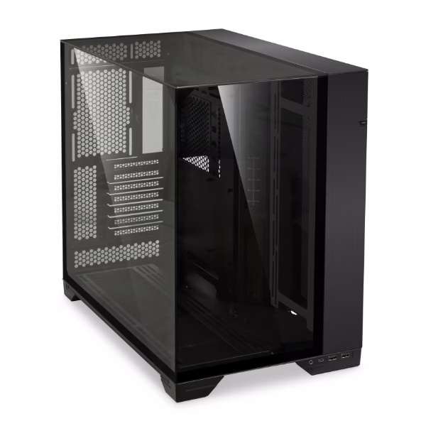 LIAN LI O11 Dynamic EVO RGB ATX Mid Tower Computer Case, 4.0mm tempered glass, Aluminum, Steel, Motherboard Supports Upto E-ATX, PSU Supports Upto ATX , 7x Expansion Slots, Black | O11DERGBX thumbnail 9
