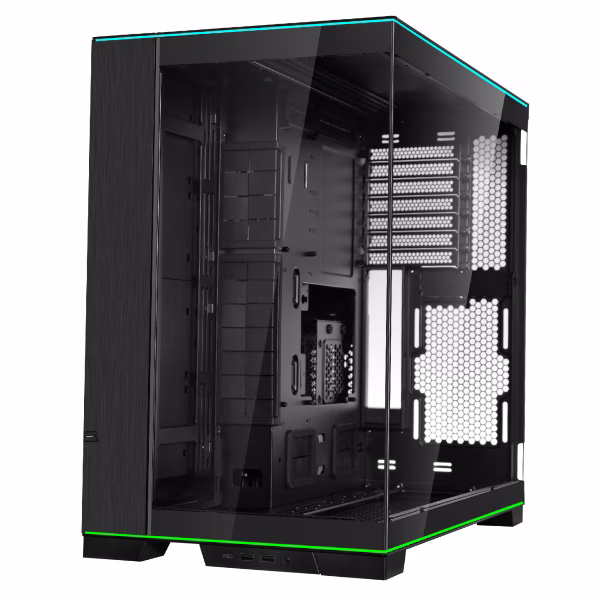LIAN LI O11 Dynamic EVO RGB ATX Mid Tower Computer Case, 4.0mm tempered glass, Aluminum, Steel, Motherboard Supports Upto E-ATX, PSU Supports Upto ATX , 7x Expansion Slots, Black | O11DERGBX thumbnail 3
