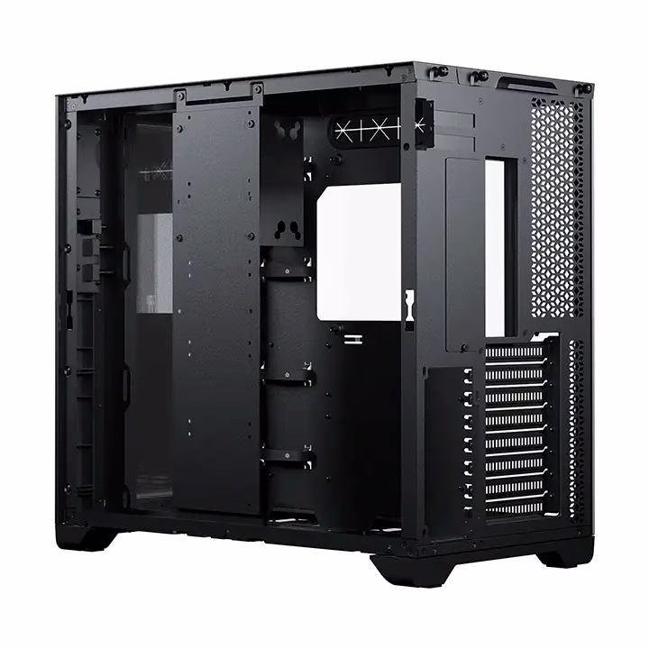 Magnium Gear NEO QUBE 2 Infinity Mirror Black Mid-Tower Case, Dual HDD cage (removable), Triple SSD bracket, Velcro-tie cable management, Up to 9x 120 mm & 4x 140mm fan locations, 360 Radiator support, Up to 280mm wide E-ATX motherboard | MG-NE620QI_DBK02 thumbnail 5