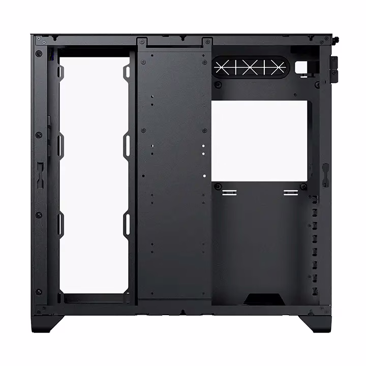 Magnium Gear NEO QUBE 2 Infinity Mirror Black Mid-Tower Case, Dual HDD cage (removable), Triple SSD bracket, Velcro-tie cable management, Up to 9x 120 mm & 4x 140mm fan locations, 360 Radiator support, Up to 280mm wide E-ATX motherboard | MG-NE620QI_DBK02 thumbnail 2
