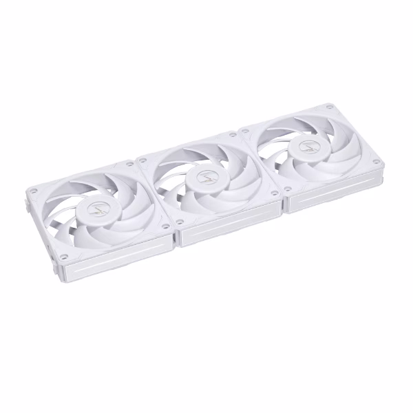 Lian-Li UNI Fan P28 Case Fan, LCP+PBT+PC+Aluminum Materials, 120mm Fan Size, 2600 RPM Fan Speed, 92 CFM Airflow, Fluid Dynamic Bearing, Pack of 3, White | P28120-3W thumbnail 2