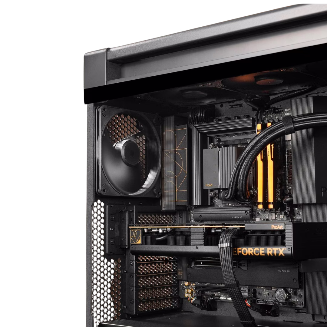 ASUS Pro Art Powered Rendering PC, AMD Ryzen 9 9950X, 4080 SUPER 16GB, 64GB (2x32GB), 2 TB, 420mm Cooler, 1200W thumbnail 4