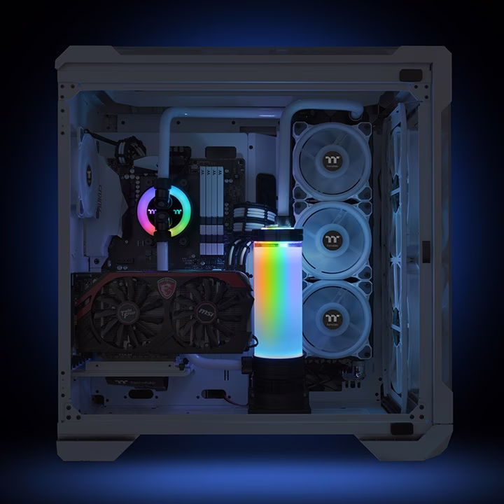 Thermaltake Pacific PR32-D5 Plus 16.8 million software RBG color enabled (TT RGB Plus / Alexa / Razer Chroma) 5 speed D5 Pump / Reservoir Combo | CL-W280-PL00SW-A thumbnail 4