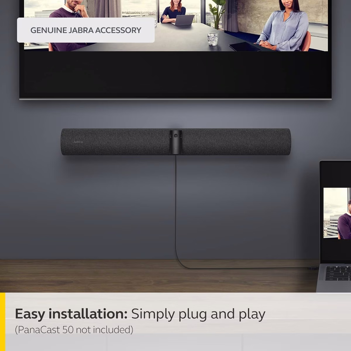 Jabra PanaCast 50 USB C to USB A Cable, 5 m - USB Cable 2.0 for PanaCast 50 Video Bar to Computer Connection - USB Type A Cable with Simple Plug & Play 14202-11 thumbnail 3