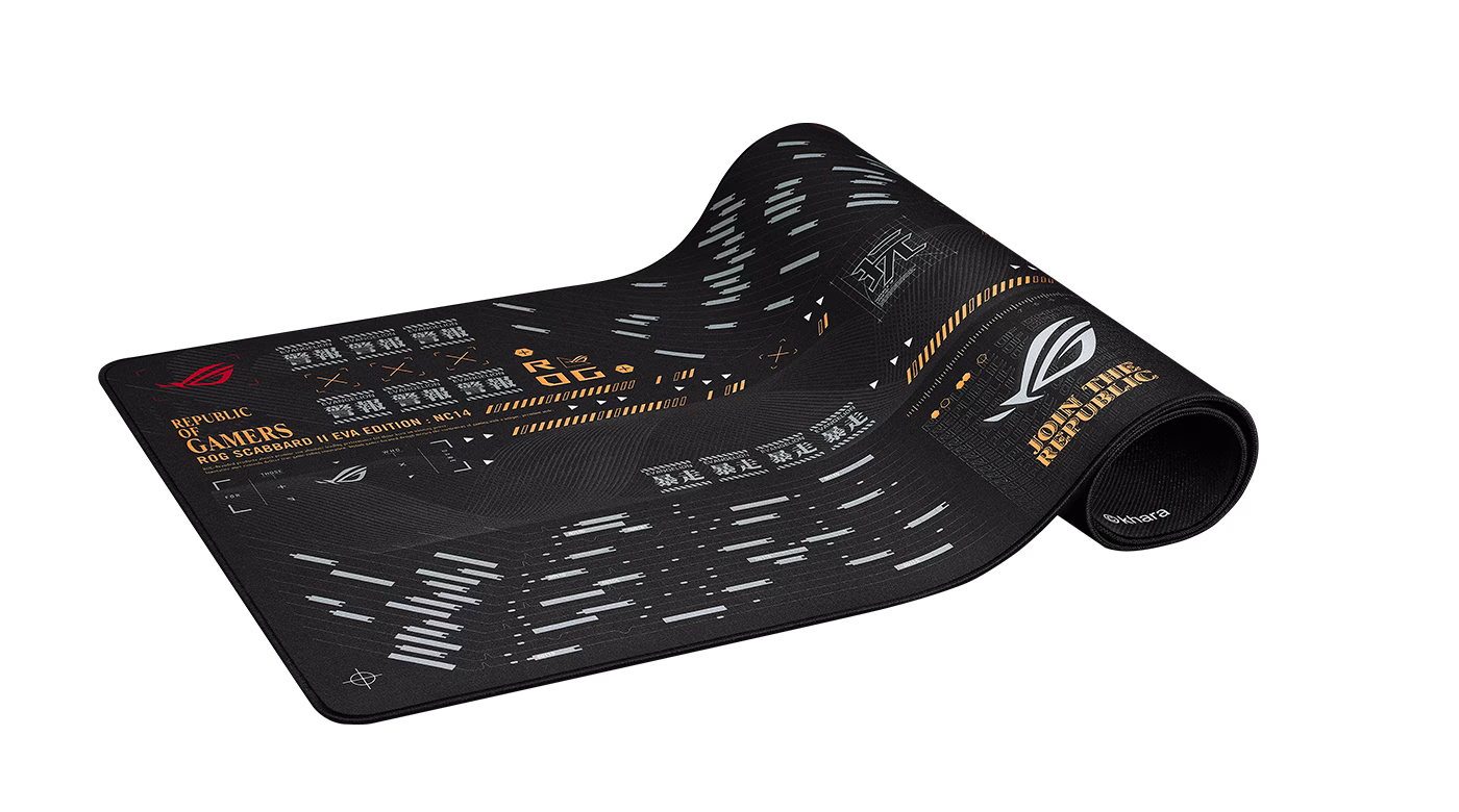 ASUS ROG Scabbard II EVA Edition is a gaming mouse pad with EVA-inspired design, protective nano coating for a water-, oil-and dust-repellent surface 90MP02R0-BPUA00 thumbnail 2
