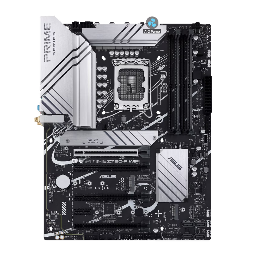 Asus Prime Z790-P WiFi ATX Motherboard, Socket Intel LGA1700, Z790 Chipset, PCIe 5.0, 128GB DDR5 Max Memory, 3x M.2 Slots, WiFi 6, Bluetooth v5.2, 2.5Gb LAN, 14+1 Power Stages | 90MB1CJ0-M0EAY0 – Buy Online