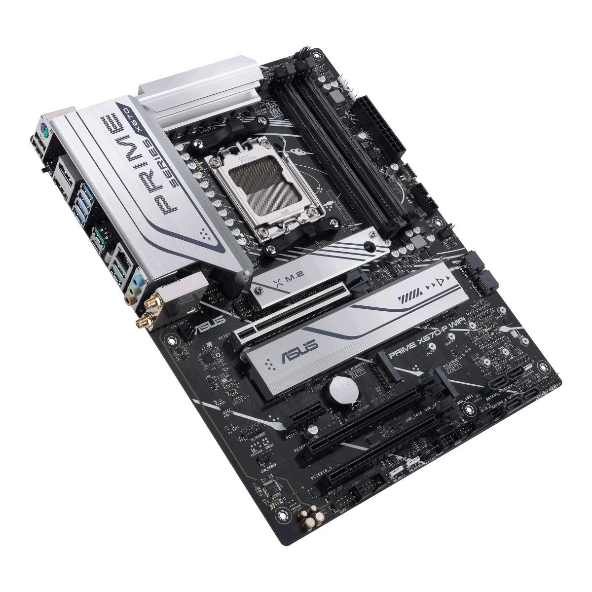 Asus PRIME X670-P WIFI DDR5 Motherboard, AM5, Gen 5 Slot for Storage, DDR5 Support, WiFi 6, 2.5 Gb Ethernet, USB 3.2 Gen 2x2 Type-C, Intelligent Control, Al Cooling II, Easy Customization | 90MB1BV0-M0EAY0 thumbnail 7