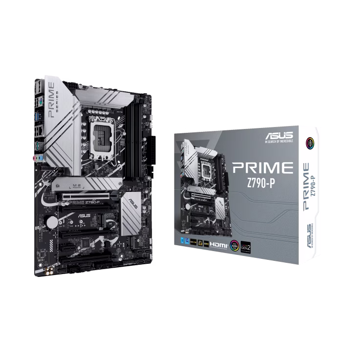 ASUS Prime Z790-P  Intel Z790 LGA 1700 ATX Motherboard, PCIe 5.0, 3x M.2 slots, 14+1 DrMOS, DDR5, Realtek 2.5 Gb LAN, HDMI, DP, USB 3.2 Gen 2x2 Type-C, front USB 3.2 Gen 2 Type-C, Thunderbolt (USB4) support, Arua Sync | 90MB1CK0-M0EAY0 thumbnail 4