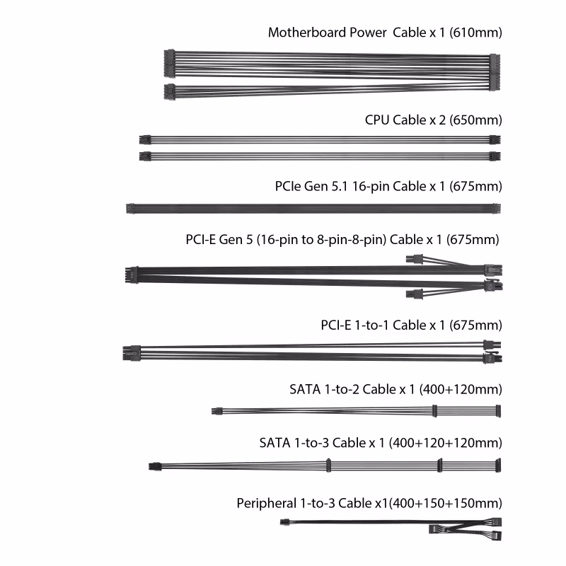 ASUS Prime 750W Gold Power Supply  PSU, ATX 3.1 compatible, 80 Plus gold certification, Dual ball fan bearings | 90YE00U1-B0NA00 thumbnail 7