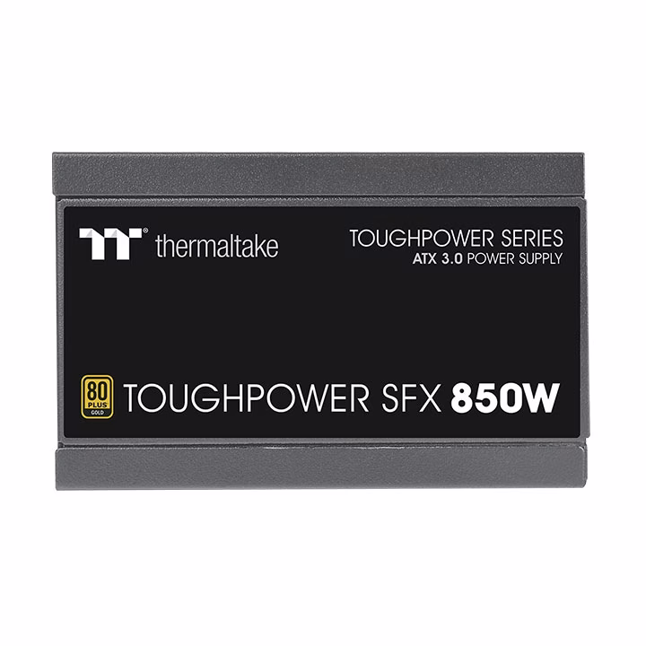 Thermaltake Toughpower SFX 850W Gold Power Supply, 850W Power Capacity, Active PFC, 80 PLUS Gold Efficiency, PCIe Gen 5.0, Black | PS-STP-0850FNFAGK-1 thumbnail 3