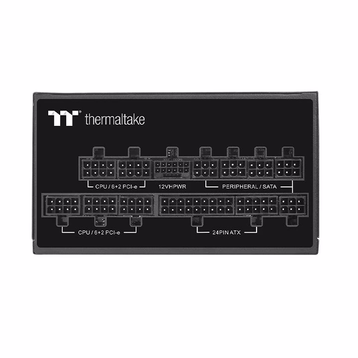 Thermaltake Toughpower PF3 Platinum Full Modular Power Supply, 1200W Output Capacity, Compact Design, PCIe Gen 5.0 Ready, Active PFC, Black | PS-TPD-1200FNFAPK-3 image