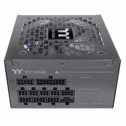 Thermaltake TOUGHPOWER GT 850W Fully Modular Power Supply (PSU), ATX 3.1, 12V-2x6 connector, 80 PLUS Gold, Black | PS-TPT-0850FNFAGK-3 thumbnail 2